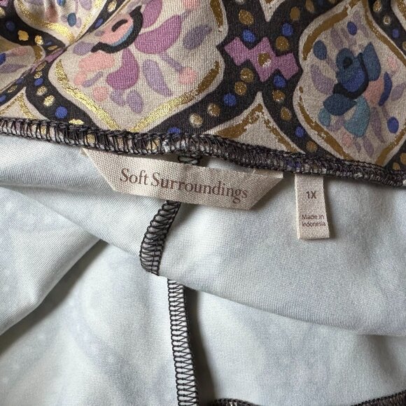 Soft Surroundings Women's 1X Perfect Ponte Pull-on Straight Leg Rockcress Pant - Picture 6 of 8